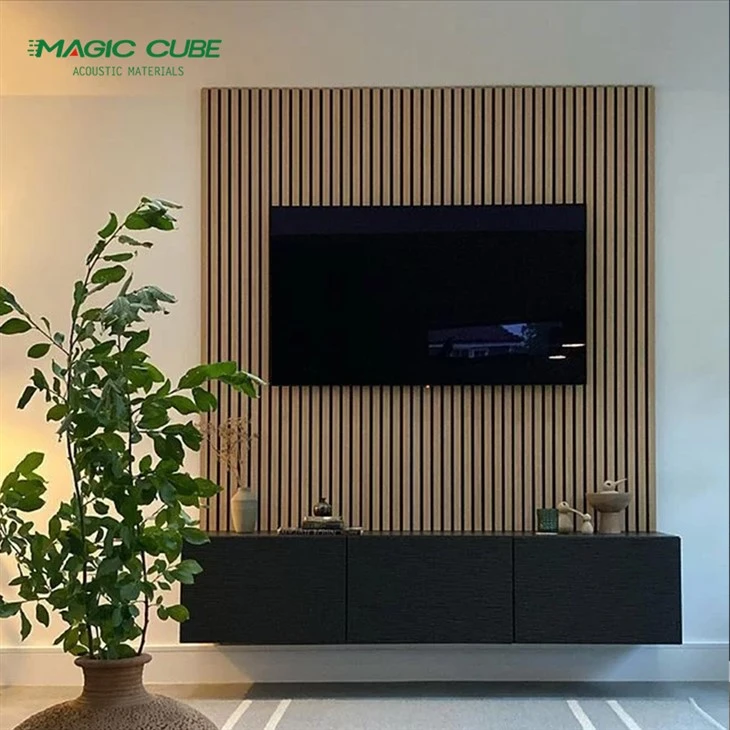 Acoustic Panel Smoked Oak Slat